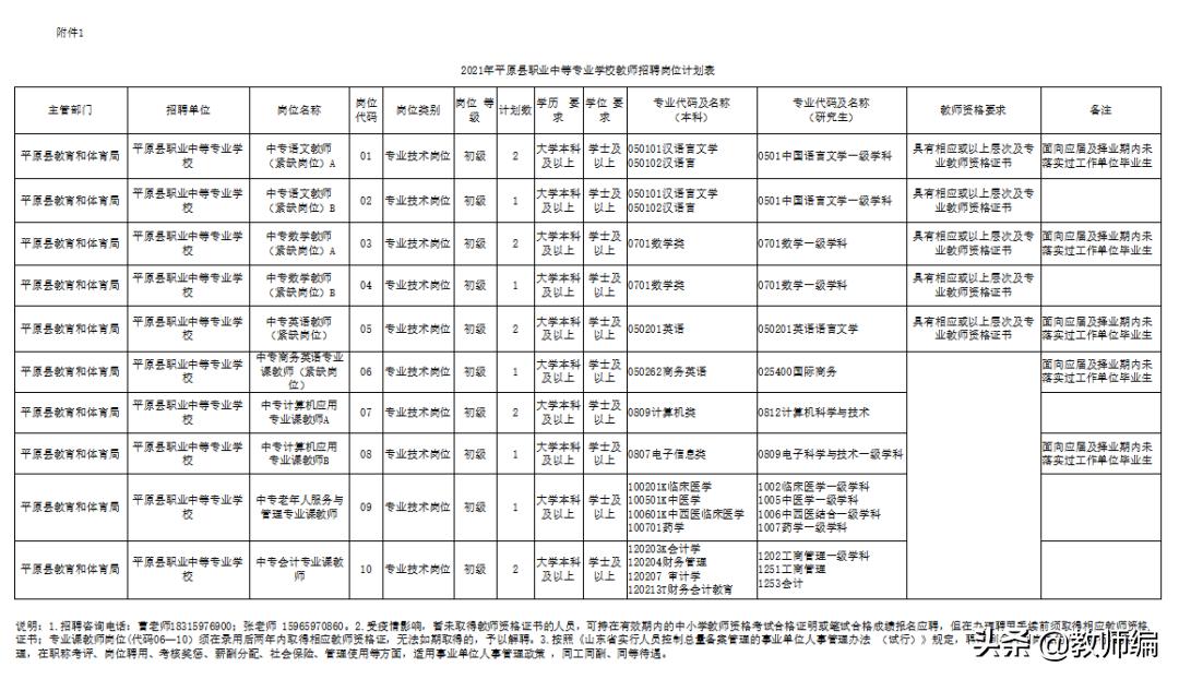 山东平原最新招聘信息总览